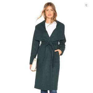 About Us Kelly Coat in Forest Green Size S